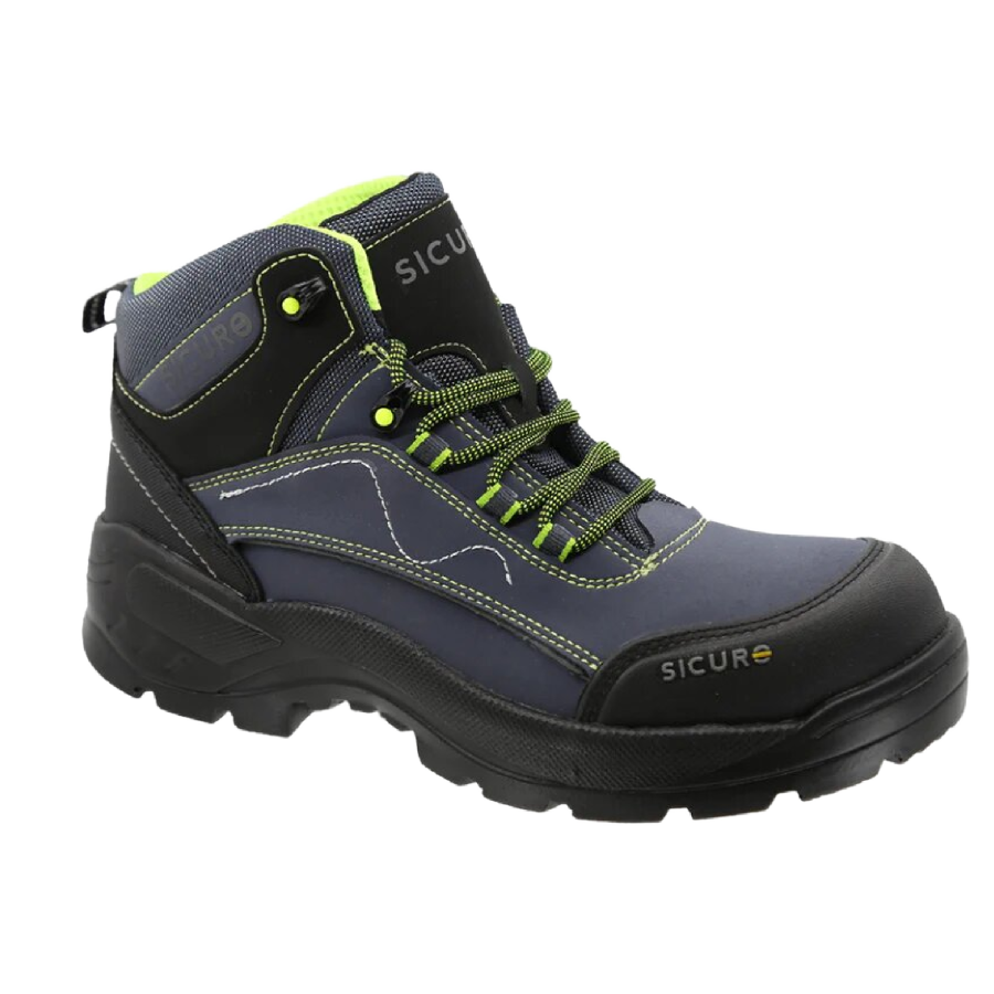Calzado Industrial Tipo Borceguí, Marca Sicuro, Modelo Dibase S150