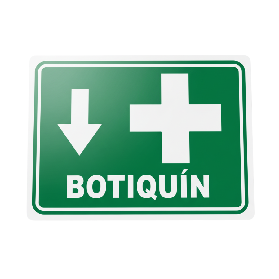 Señalamiento Botiquín Primero Auxilios 20X25 Mate